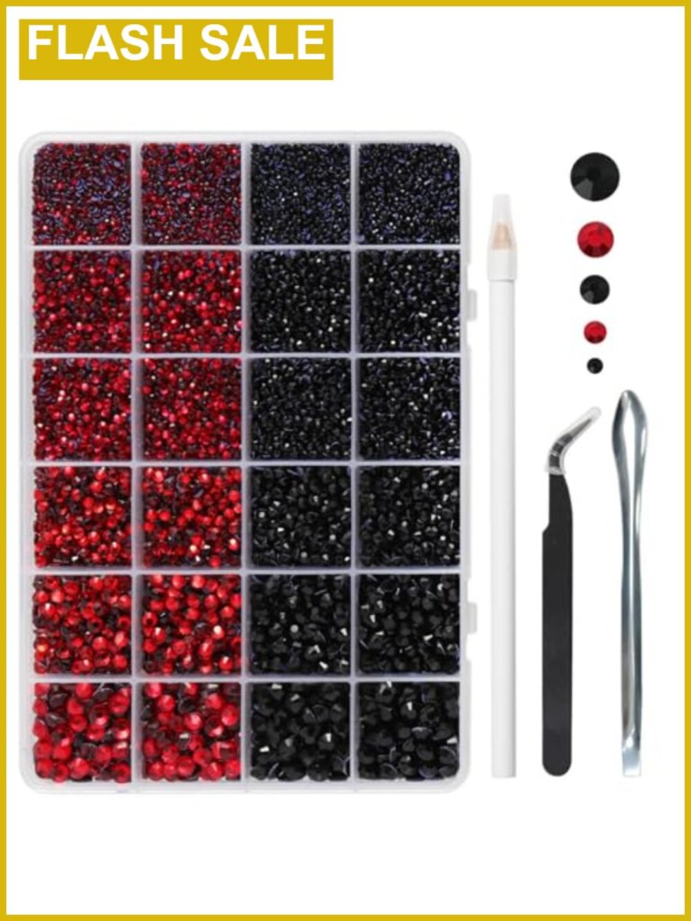 Hotfix Rhinestones Kit 14400pcs Mixed 5 Sizes